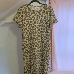 Cheetah T-shirt Dress (with pockets!)